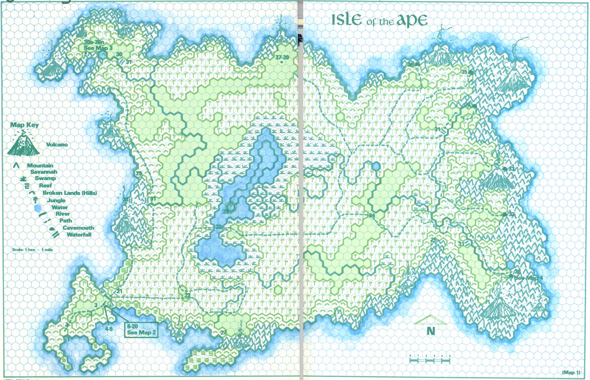 DM's map of the island