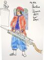 Color sketch of zouave, the zouave colors varry by planet.