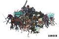 A lineup & size comparison of all the mechs with artwork. (As of November 2018).