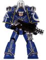 Thunder armor is said to be inferior to space marine armor, but it is nonetheless more badass because it comes with a biker shade.