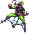 Most goblins tend to throw pumpkin bombs and use flying crafts to annoy superheroes.