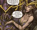 Morathi and Malekith from the Warhammer Online comic.