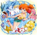 Misty's design from the anime; undoubtedly her most well-known character design.