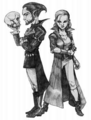 The gnomes of Ravenloft took surprisingly well to the gothic elegance look.