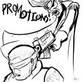 Imperial Guard Promotion policy, you either get promoted or *BLAM!*-med, no exceptions.