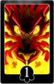 A depiction of the god of Ouginaks on a playing card used by Ecaflips.